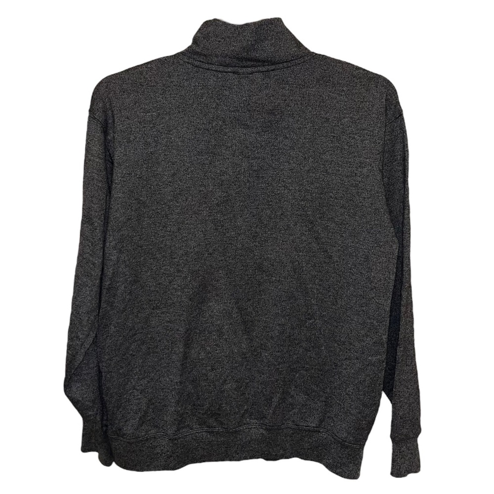 Teemax Heather Grey San Diego Zip Up High Neck Elastic Band Hem and Cuffs Jacket - Picture 3 of 4